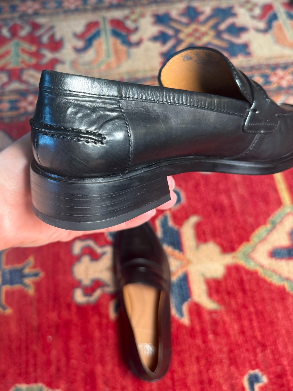 SARTO By Franco Sarto Black Leather Penny Loafers - Picture 11 of 16